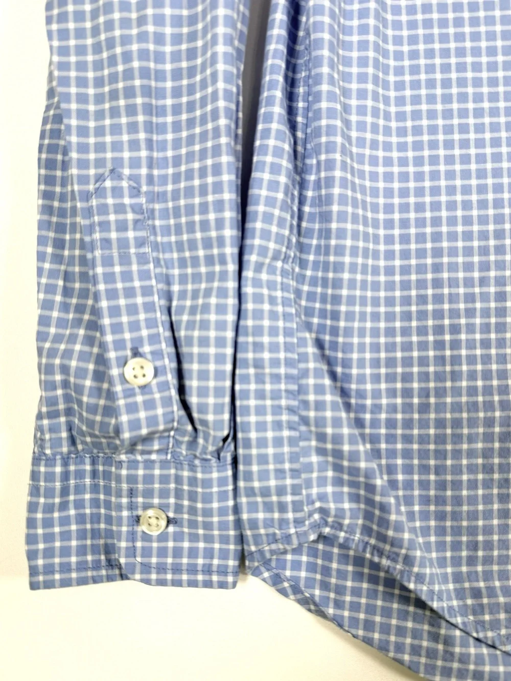 RALPH LAUREN Boys Blue Check Button Down Shirt M 10-12 Preppy Classic Coastal